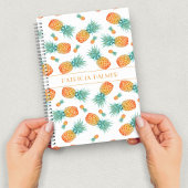 Modern ananas fruitpatroon notitieboek