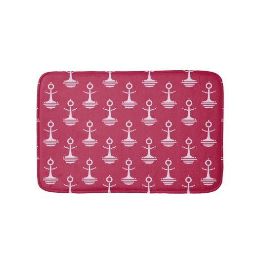 Modern Anchors Pattern Badmat (Voorkant)