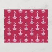 Modern Anchors Pattern Briefkaart (Voorkant)