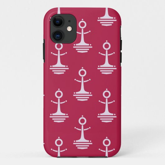 Modern Anchors Pattern Case-Mate iPhone Case (Achterkant)