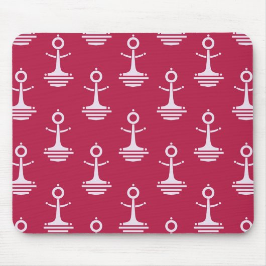 Modern Anchors Pattern Muismat (Voorkant)