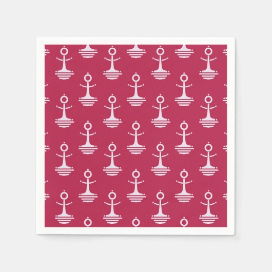 Modern Anchors Pattern Servet (Voorkant)