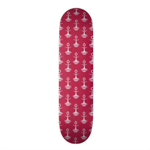 Modern Anchors Pattern Skateboard