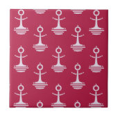 Modern Anchors Pattern Tegeltje (Voorkant)