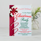 "Modern and Elegant Christmas & New Year Invitatio Folie Uitnodiging (Staand Voorkant)