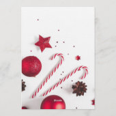 "Modern and Elegant Christmas & New Year Invitatio Kaart (Achterkant)