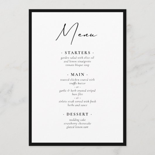 Modern and Elegant Frame Menu (Voorkant)