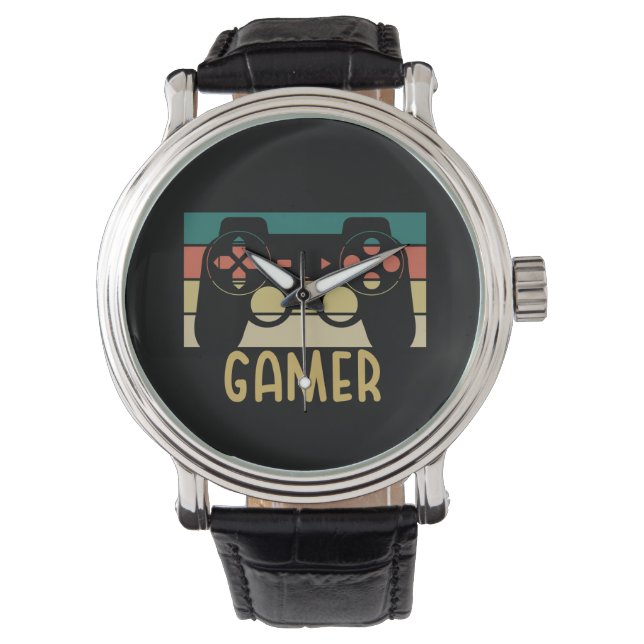 modern and elegant gamer horloge (Voorkant)