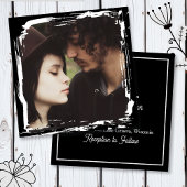 Modern and Simple Unique Photo Template Wedding Kaart