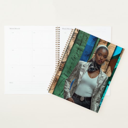 Modern and sophisticated Spiral Photo Notebook Planner (Display)