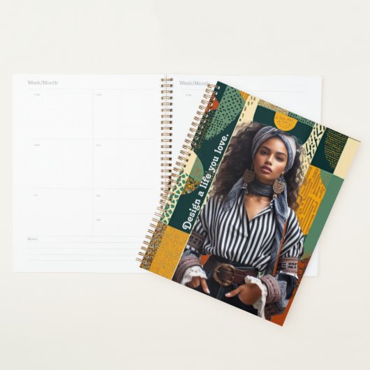 Modern and sophisticated Spiral Photo Notebook Planner (Display)