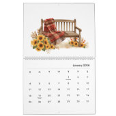Modern and Stylish Sunflower Monthly Calendar 2026 Kalender (Jan 2026)