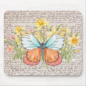 Modern and trendy kraft paper background Botanical Muismat (Voorkant)