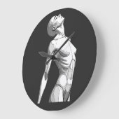 Modern Android Sketch - Minimalist Wall Clock Grote Klok (Hoek)