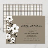 Modern Anemone | repetitief diner Kaart (Voorkant / Achterkant)