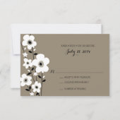 Modern Anemone | Weddenschap RSVP Kaartje (Voorkant)