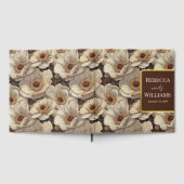 Modern Anemones Accent Fall Wedding Gastenboek (Volledig)