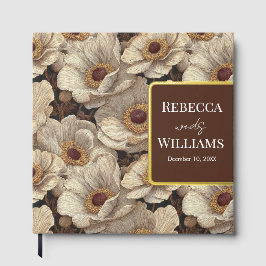 Modern Anemones Accent Fall Wedding Gastenboek