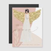 Modern Angel Joy Love Peace Feestelijke Magnetisch (Voorkant / Achterkant)