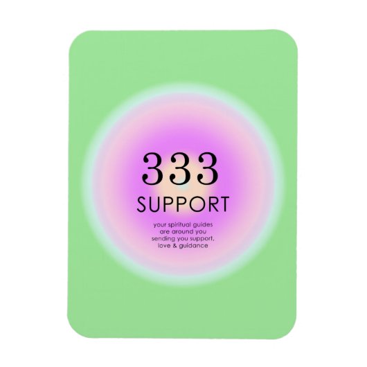 Modern Angel Numbers Numerology 333 Betekenis Magneet (Verticaal)