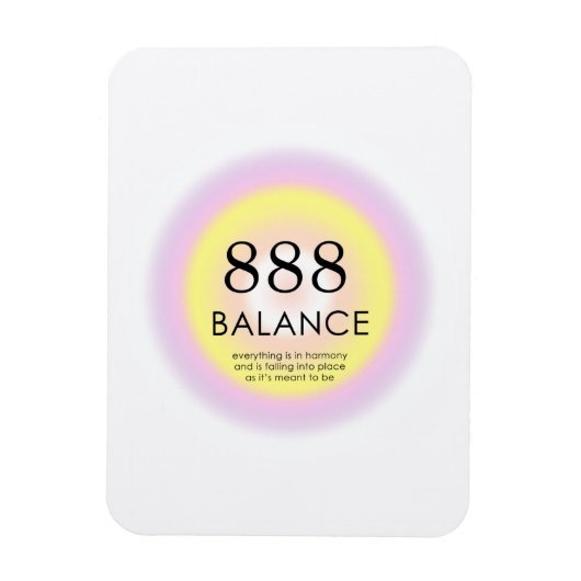 Modern Angel Numbers Numerology betekenend 888 Magneet (Verticaal)