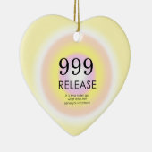 Modern Angel Numbers Numerology betekenend 999 Keramisch Ornament (Rechts)