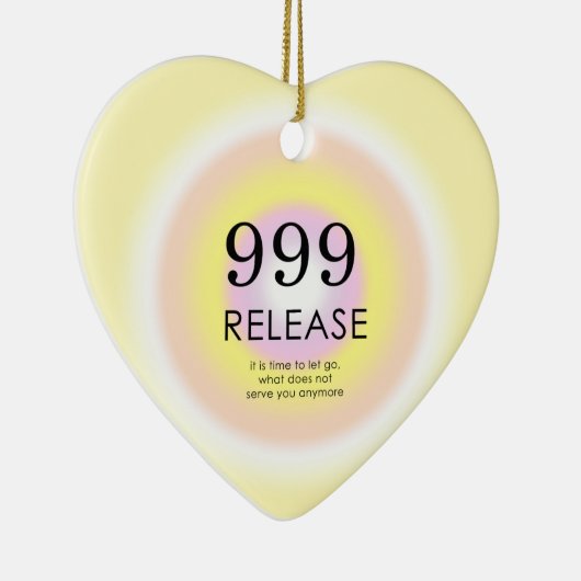 Modern Angel Numbers Numerology betekenend 999 Keramisch Ornament (Rechts)