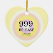 Modern Angel Numbers Numerology betekenend 999 Keramisch Ornament (Voorkant)