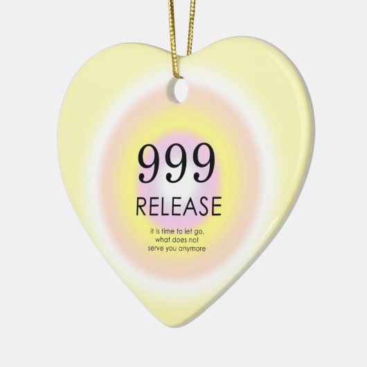 Modern Angel Numbers Numerology betekenend 999 Keramisch Ornament (Links)