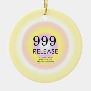 Modern Angel Numbers Numerology betekenend 999 Keramisch Ornament