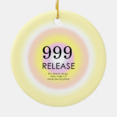 Modern Angel Numbers Numerology betekenend 999 Keramisch Ornament (Achterkant)