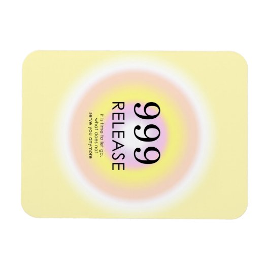 Modern Angel Numbers Numerology betekenend 999 Magneet (Horizontaal)