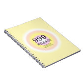 Modern Angel Numbers Numerology betekenend 999 Notitieboek (Rechterzijde)