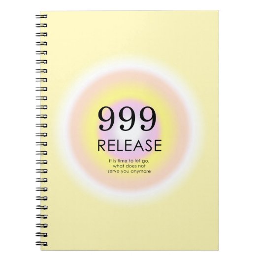 Modern Angel Numbers Numerology betekenend 999 Notitieboek (Voorkant)