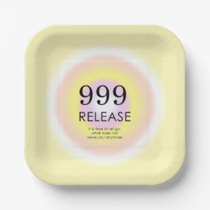 Modern Angel Numbers Numerology betekenend 999 Papieren Bordje