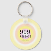 Modern Angel Numbers Numerology betekenend 999 Sleutelhanger (Achterkant)