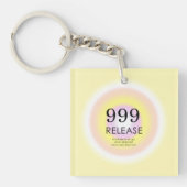 Modern Angel Numbers Numerology betekenend 999 Sleutelhanger (voorkant)