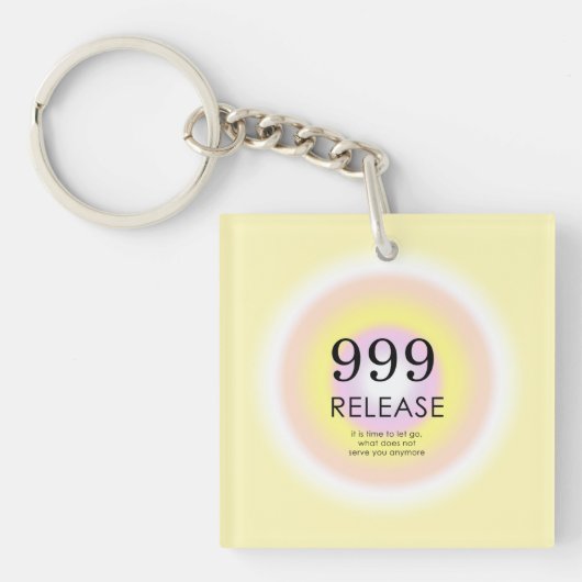 Modern Angel Numbers Numerology betekenend 999 Sleutelhanger (voorkant)