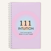 Modern Angel Nummers Numerieke 111 Intuïtie Notitieboek (Voorkant)