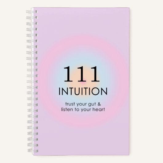 Modern Angel Nummers Numerieke 111 Intuïtie Notitieboek (Voorkant)