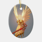 Modern Angel Oval Ornament (Achterkant)