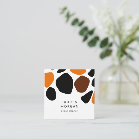 Modern Animal Kingdom Square Visitekaartje (Staand voorkant)