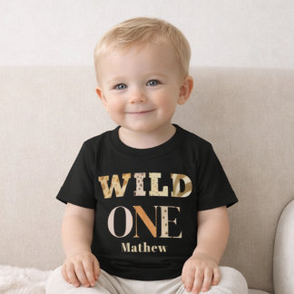 Modern Animal Print One Wild Safari First Birthday