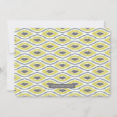 Modern Animal Safari Baby shower Invitation Kaart (Achterkant)