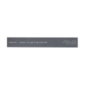 Modern Anthracite Gray Wedding Envelope Adres (Individueel)