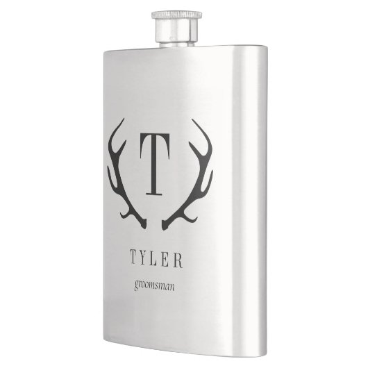 Modern Antler - persoonlijke cadeau voor bridale p Flacon (Links)