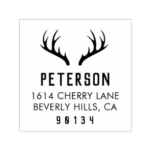Modern Antler  retour adres stempel