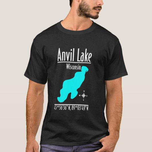 Modern Anvil Lake - Wisconsin T-shirt (Voorkant)