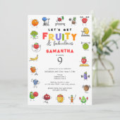 Modern Any Age Fruity & Fabulous Gym Girl Verjaard Kaart (Staand voorkant)