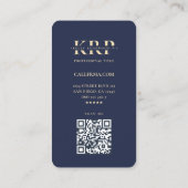 Modern Apotheek Medisch Agentschap Donkerblauw Gou Visitekaartje (Achterkant)